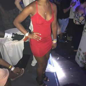 Mini bandy red dress